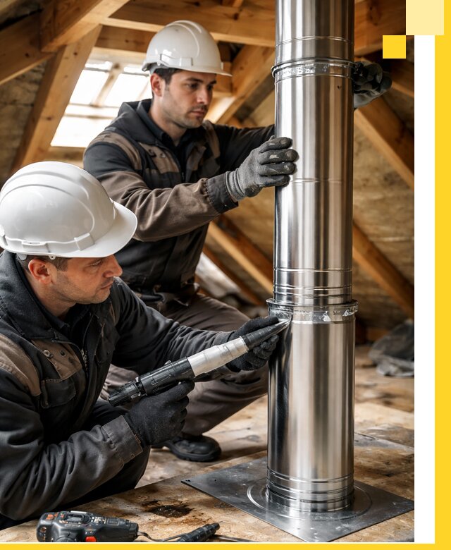 Монтаж дымоходов для каминов в Дюртюли с гарантией качества