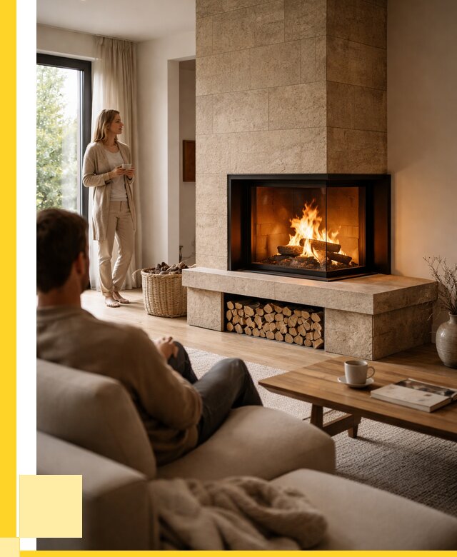 Угловые камины из кирпича установка в Дюртюли от 156375 р. ЭриданДюр