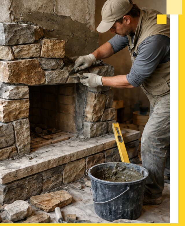 Изготовление и установка каменных каминов под ключ в Дюртюли