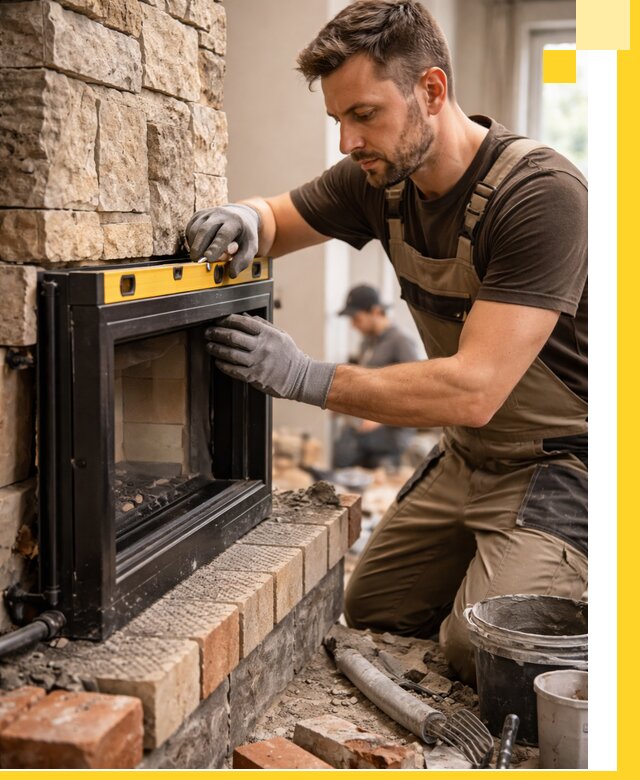 Дровяные камины под ключ в Дюртюли: монтаж, обустройство