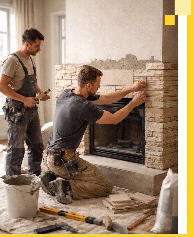 Установка и монтаж каминов для загородного дома в Дюртюли