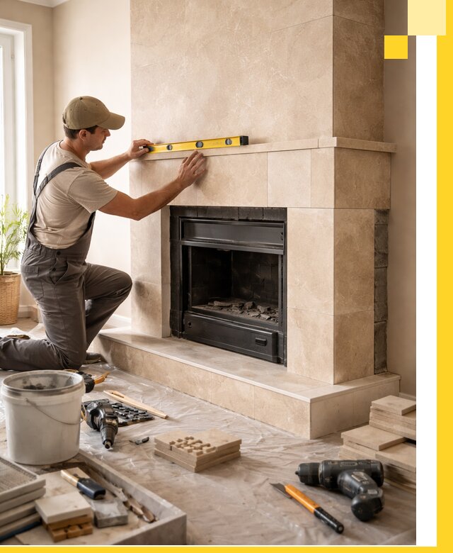 Установка и монтаж каминов в частном доме под ключ в Дюртюли