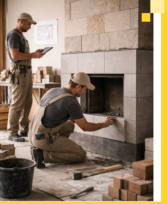 Индивидуальные проекты каминов и каминных систем в Дюртюли