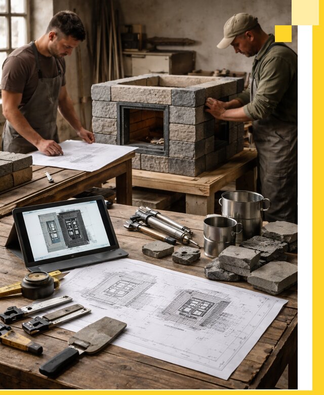 Разработка проектов печей с согласованием и монтажом в Дюртюли