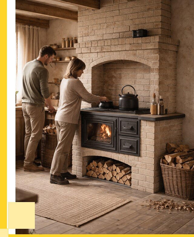 Печи с плитой в Дюртюли от 46913 р. | ЭриданДюр — кирпичная печь