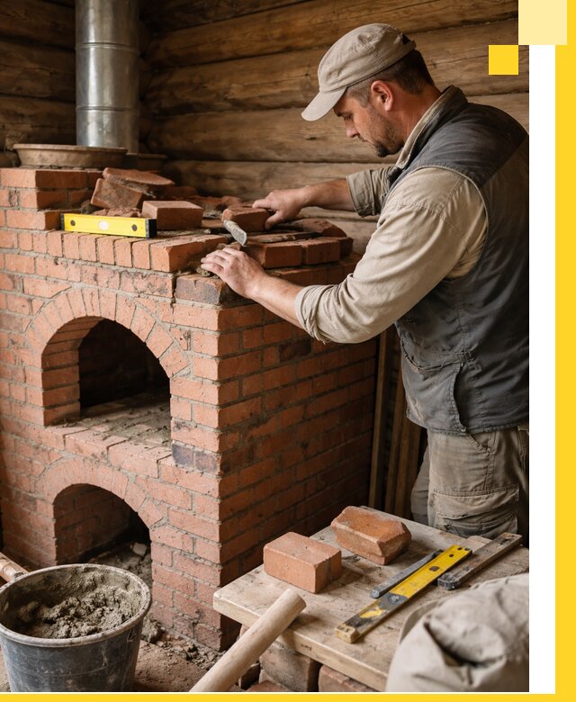 Изготовление и установка русских печей в Дюртюли под ключ