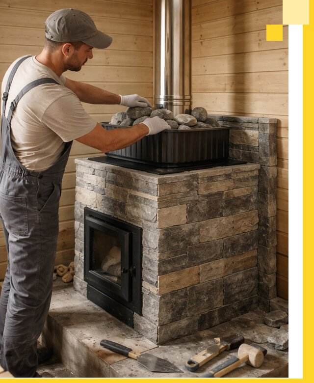 Печи для парной в Дюртюли, производство, монтаж и обслуживание