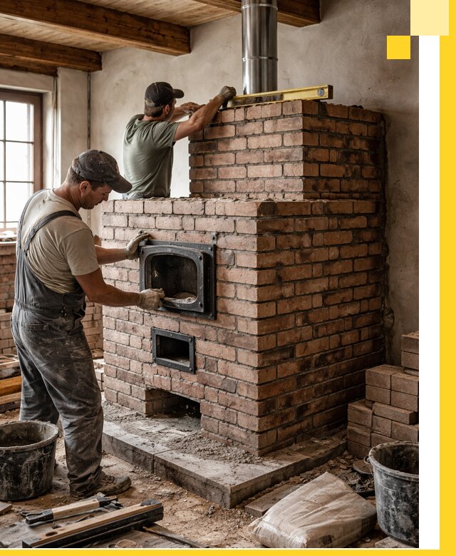 Печи для загородного дома под ключ в Дюртюли — монтаж и сервис