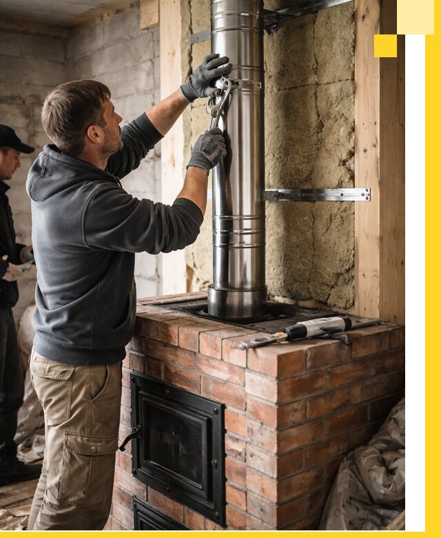 Изготовление и монтаж печей и дымоходов под ключ в Дюртюли