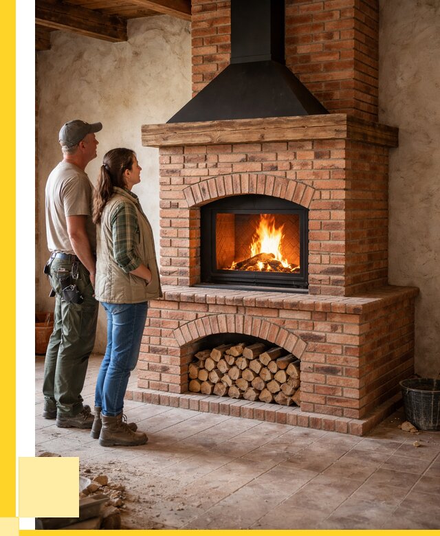 Печи камины из кирпича в Дюртюли от 125100 р. | ЭриданДюр