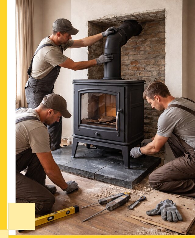 Монтаж печи камина в частном доме в Дюртюли от 26063 р. | ЭриданДюр