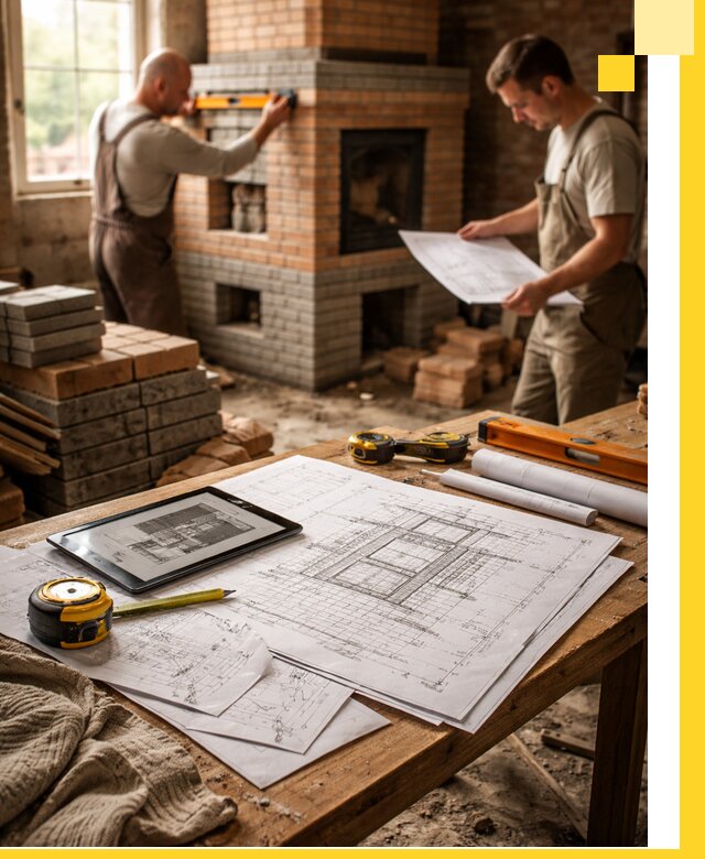 Проекты печей и каминов с индивидуальным дизайном в Дюртюли