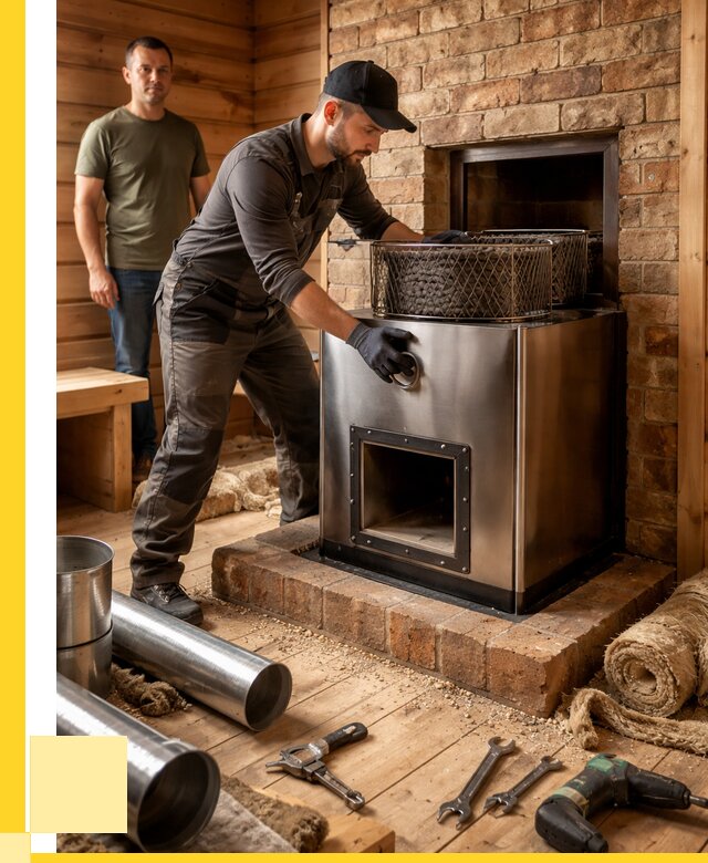 Монтаж банных печей под ключ в Дюртюли от 18765 р., ЭриданДюр