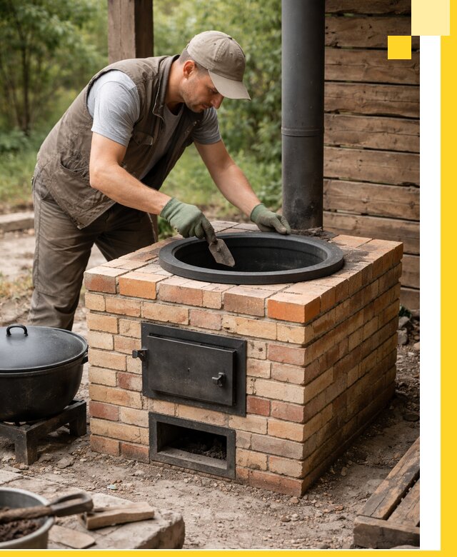 Изготовление и установка печей для казана в Дюртюли под ключ