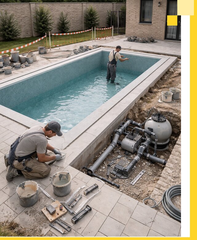 Строительство бассейнов под ключ в Дюртюли: проекты и монтаж