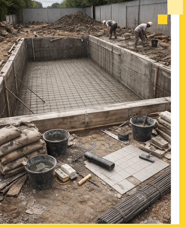 Строительство бассейнов под ключ в Дюртюли, дизайн и монтаж