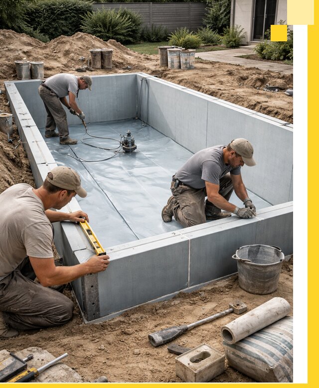 Профессиональный монтаж бассейнов под ключ в Дюртюли с гарантией