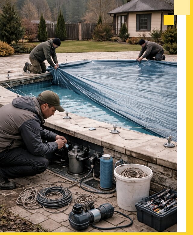 Консервация бассейнов в Дюртюли: подготовка к длительному хранению