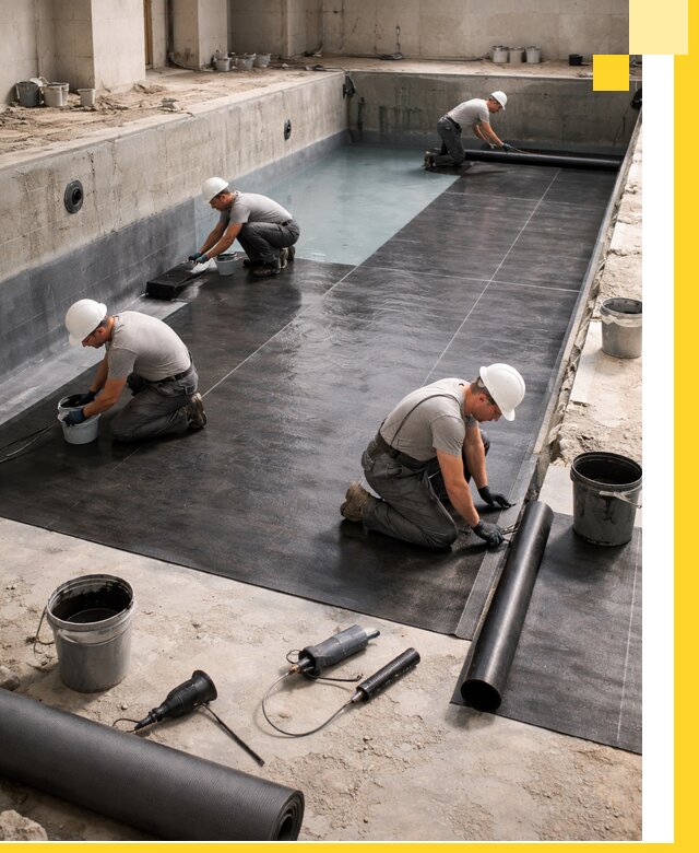 Профессиональная гидроизоляция бассейнов и чаш в Дюртюли под ключ