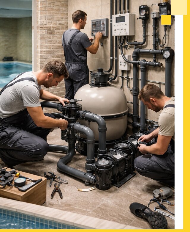 Комплексное оборудование для бассейнов под ключ в Дюртюли