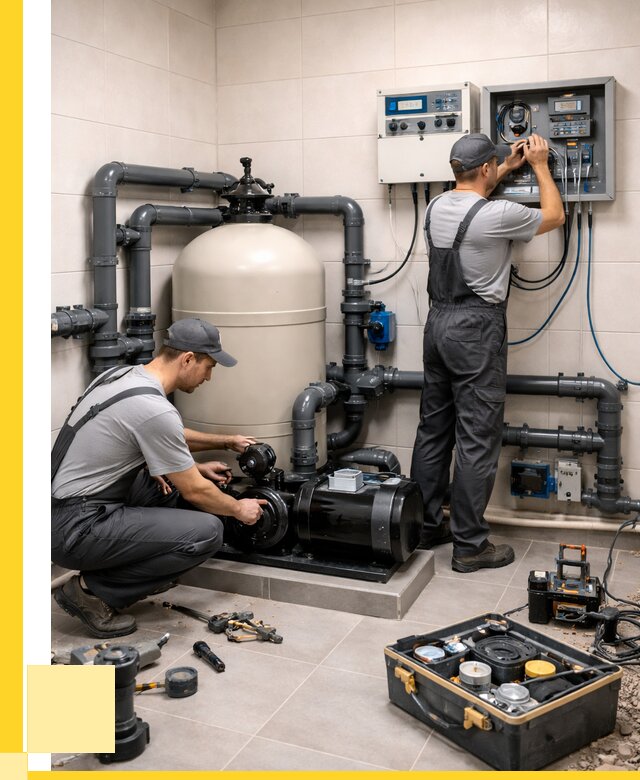 Монтаж оборудования для бассейнов в Дюртюли от 41700 р. | ЭриданДюр