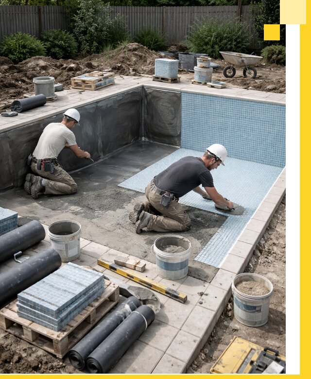 Проектирование и строительство стационарных бассейнов в Дюртюли