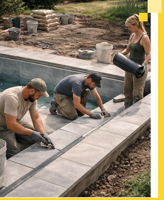 Строительство и монтаж уличных бассейнов под ключ в Дюртюли