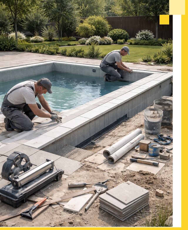 Строительство открытых бассейнов под ключ в Дюртюли профессионально