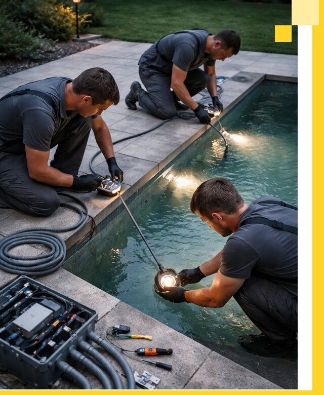 Профессиональное освещение бассейнов в Дюртюли: дизайн и монтаж