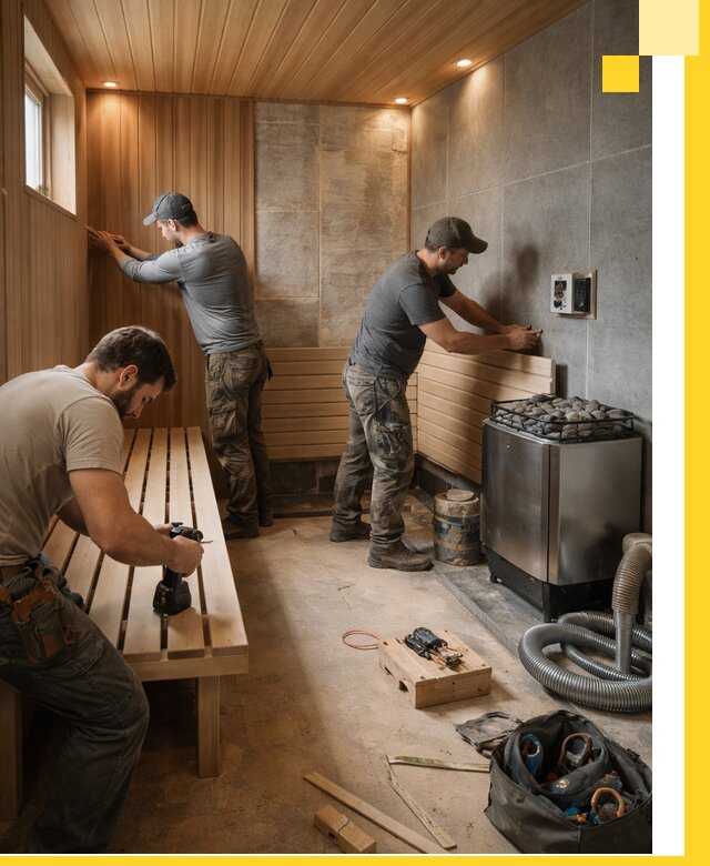Сауны под ключ в Дюртюли, проектирование, строительство, отделка