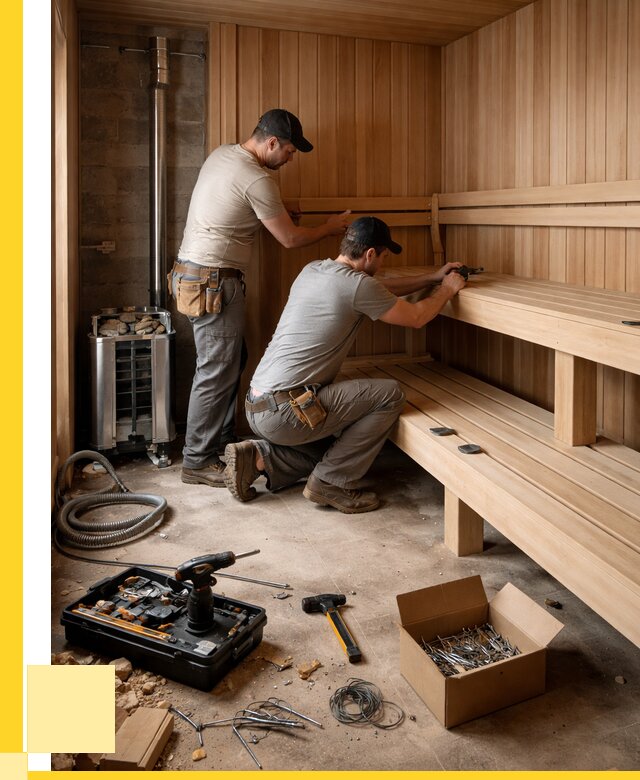 Монтаж саун под ключ в Дюртюли от 125100 р. | ЭриданДюр