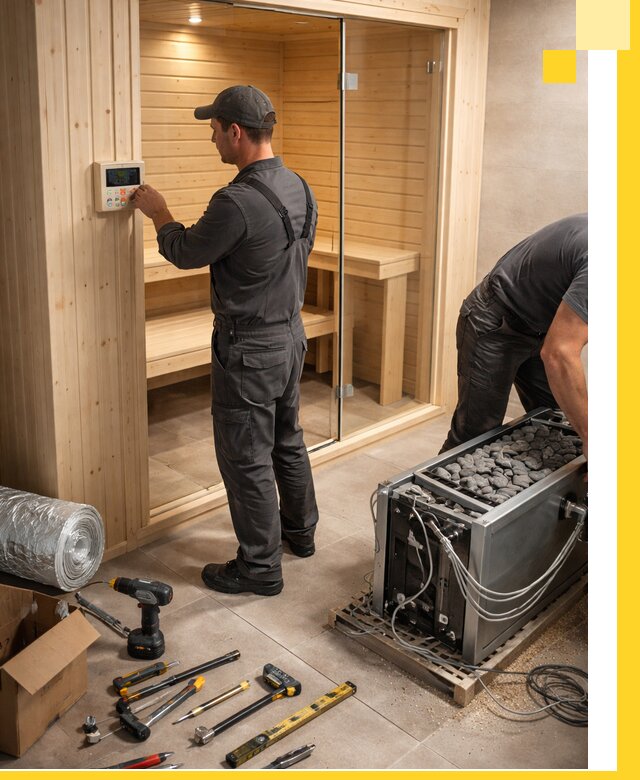 Поставка, установка и монтаж электрических саун в Дюртюли