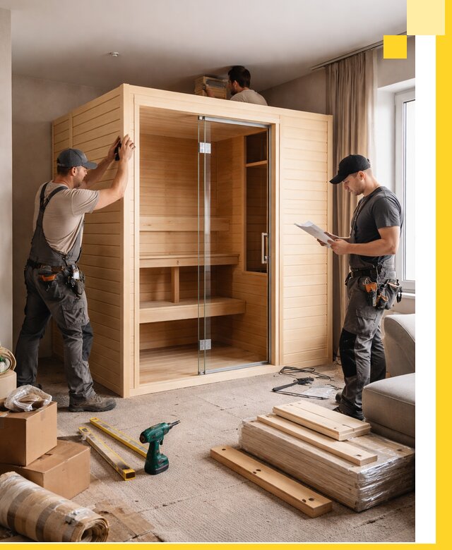 Установка и благоустройство саун в квартире в Дюртюли