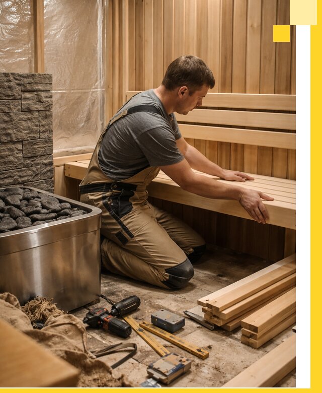 Сауны для дома под ключ с проектированием и монтажом в Дюртюли