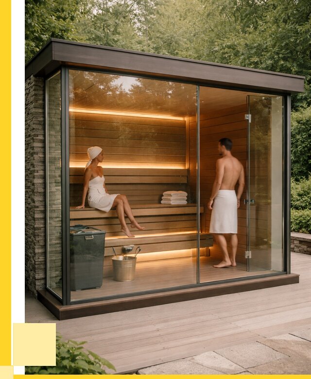 Сауна стеклянная и двери для сауны в Дюртюли от 260625 р. | ЭриданДюр
