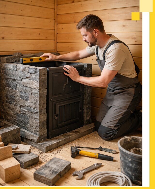 Производство и установка печей для саун под ключ в Дюртюли