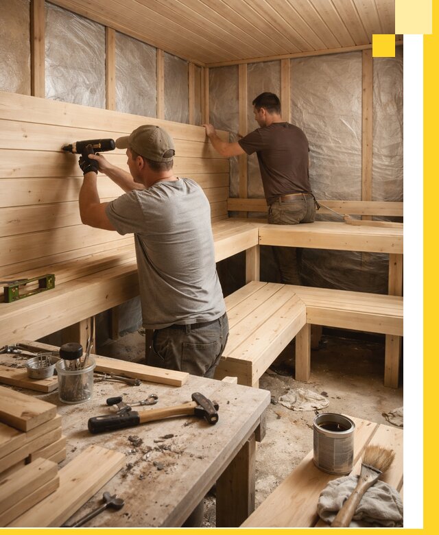 Профессиональная отделка бань и саун под ключ в Дюртюли