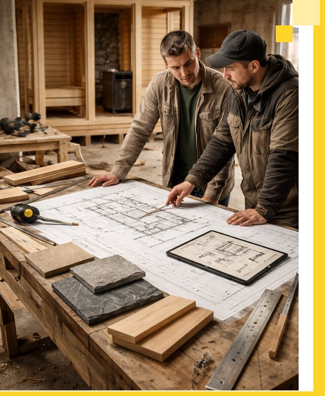 Проекты бань под ключ и планы строительства в Дюртюли