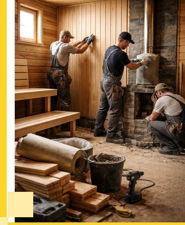 Ремонт бань под ключ в Дюртюли от 46913 р. | ЭриданДюр