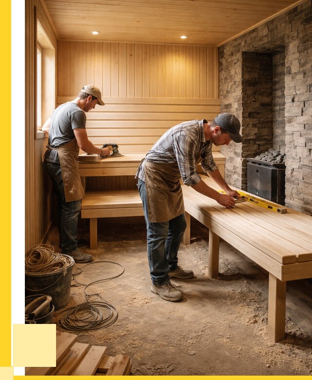 Отделка бани в Дюртюли: внутренняя отделка от 3128 р. | ЭриданДюр