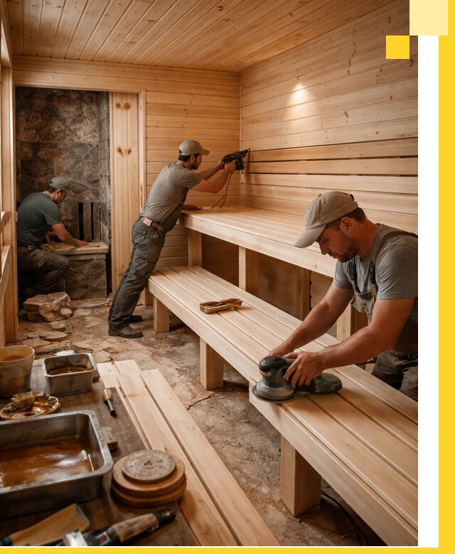 Профессиональная отделка бань в Дюртюли под ключ, с гарантией