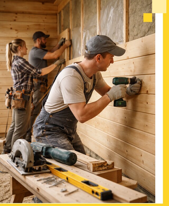 Обшивка бань под ключ в Дюртюли: отделка стен и потолков