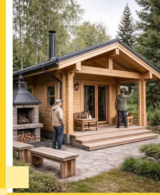 Деревянные бани под ключ в Дюртюли от 469125 р. | ЭриданДюр