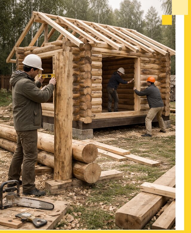 Строительство бань для дачи под ключ в Дюртюли с доставкой и монтажом