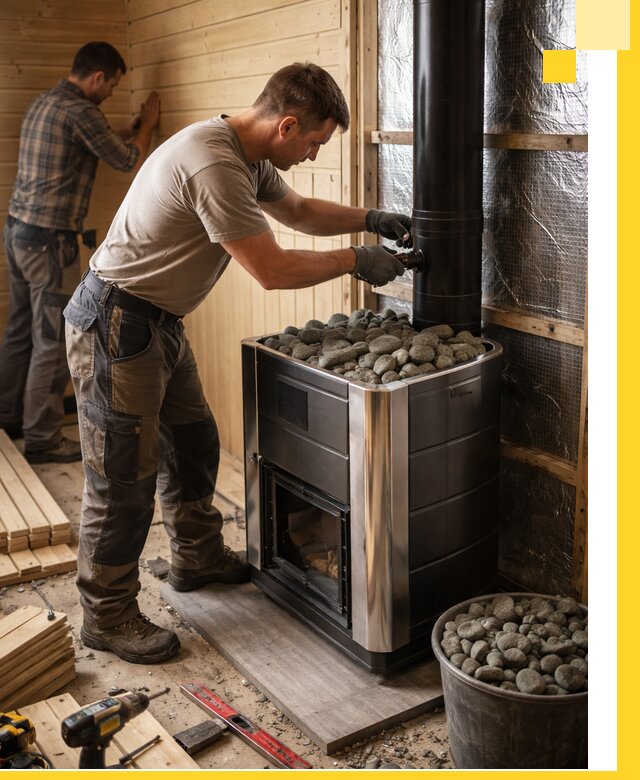 Проектирование и строительство парилок для бани в Дюртюли под ключ