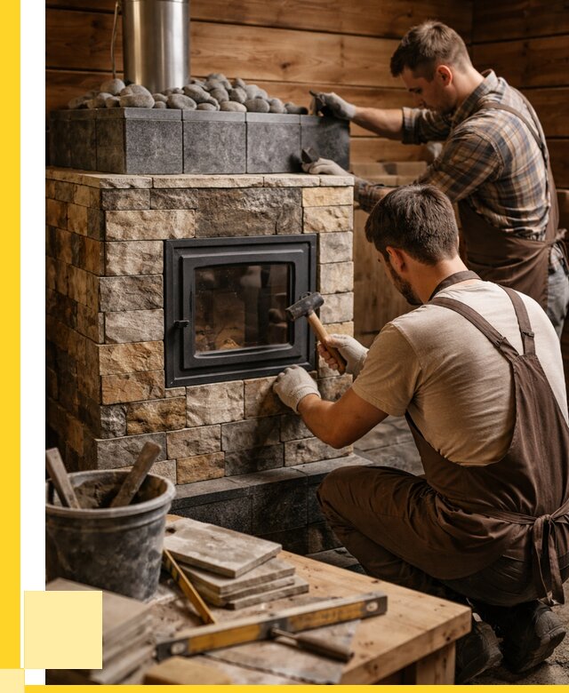 Облицовка банной печи в Дюртюли от 15638 р. | ЭриданДюр