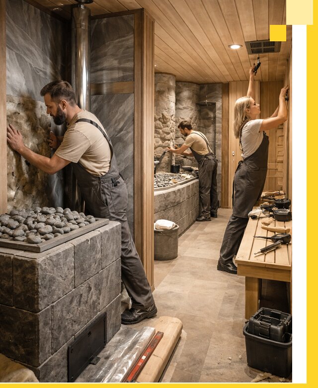 Строительство бань и SPA процедур в Дюртюли под ключ и отделкой