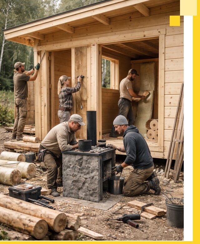 Купить баню под ключ в Дюртюли строительство монтаж отделка