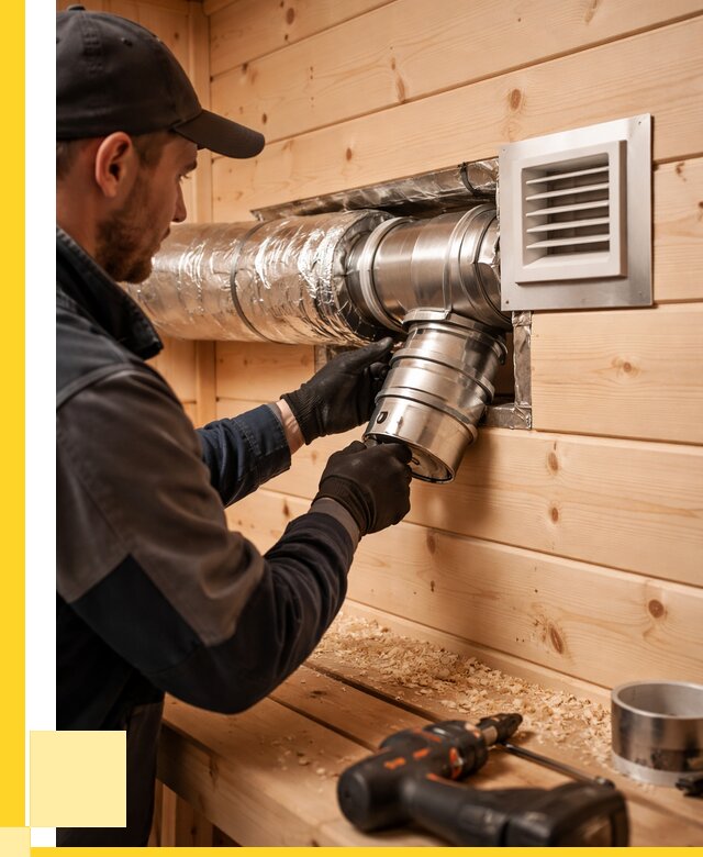 Монтаж вентиляции бани в Дюртюли от 12510 р. | ЭриданДюр