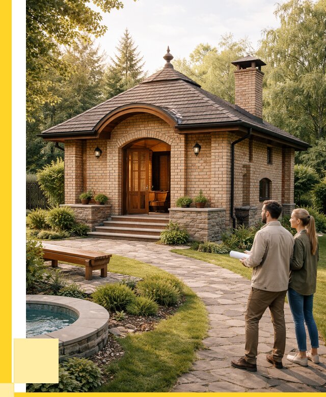 Проект кирпичной бани в Дюртюли от 31275 р. | ЭриданДюр